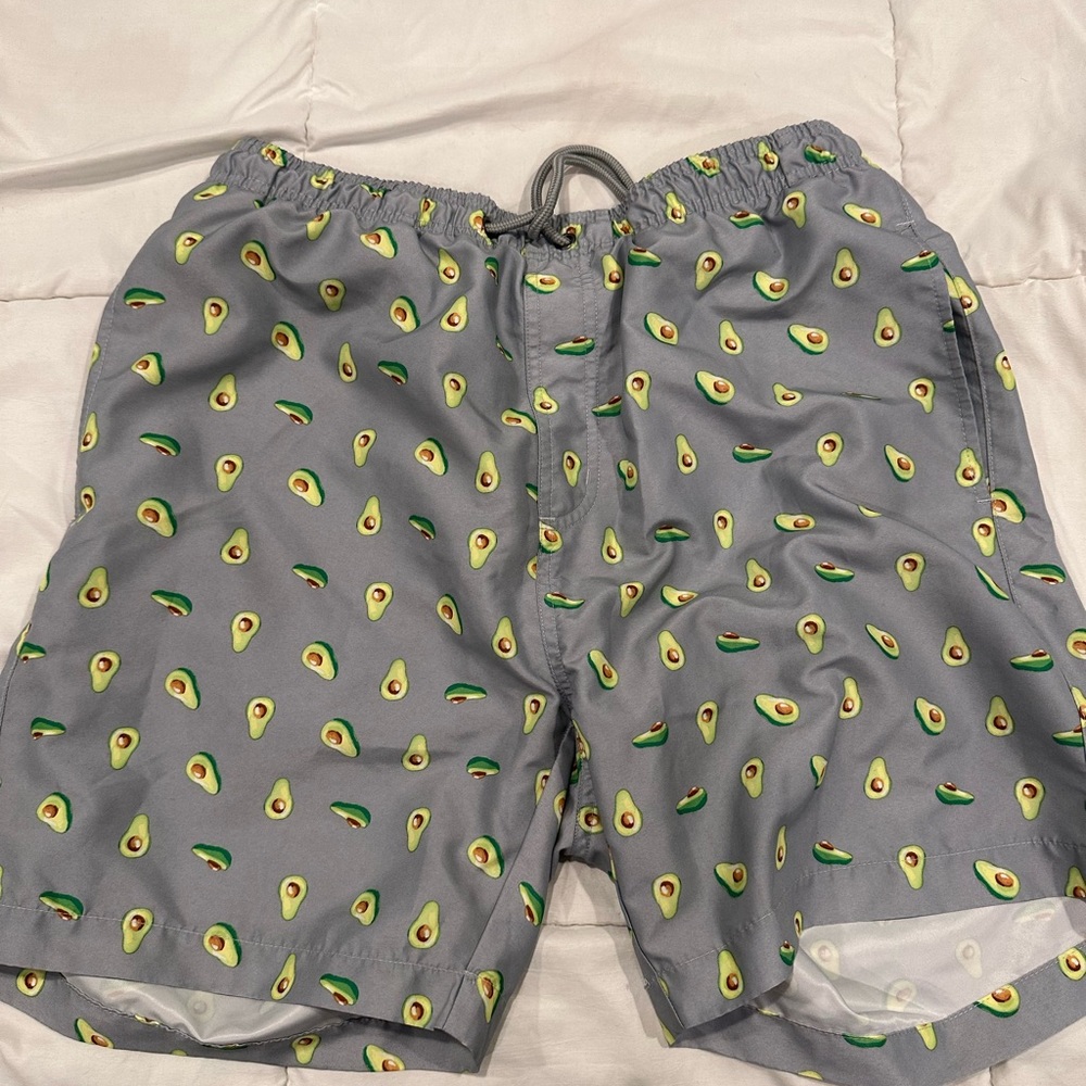Men’s avocado bathing suit. Size L